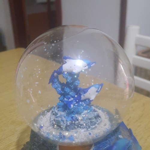 Palla neve vetro - di,