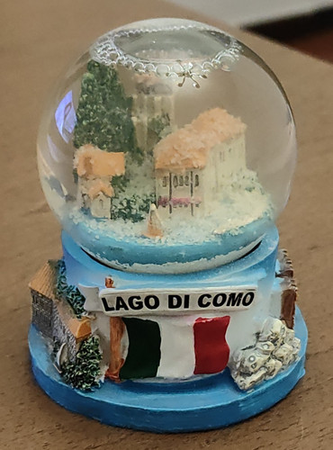 Palla vetro con neve - , "lago