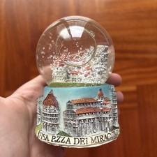 PALLA DI VETRO CON NEVE PISA