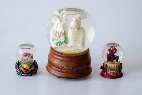 Lotto palle vetro con - palle,