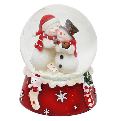 Palla vetro con neve - di,